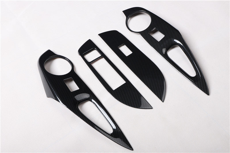 RHD 2019-2021 Corolla Carbon Fiber Glass Window Switch Button Interior Trim Replacement Parts