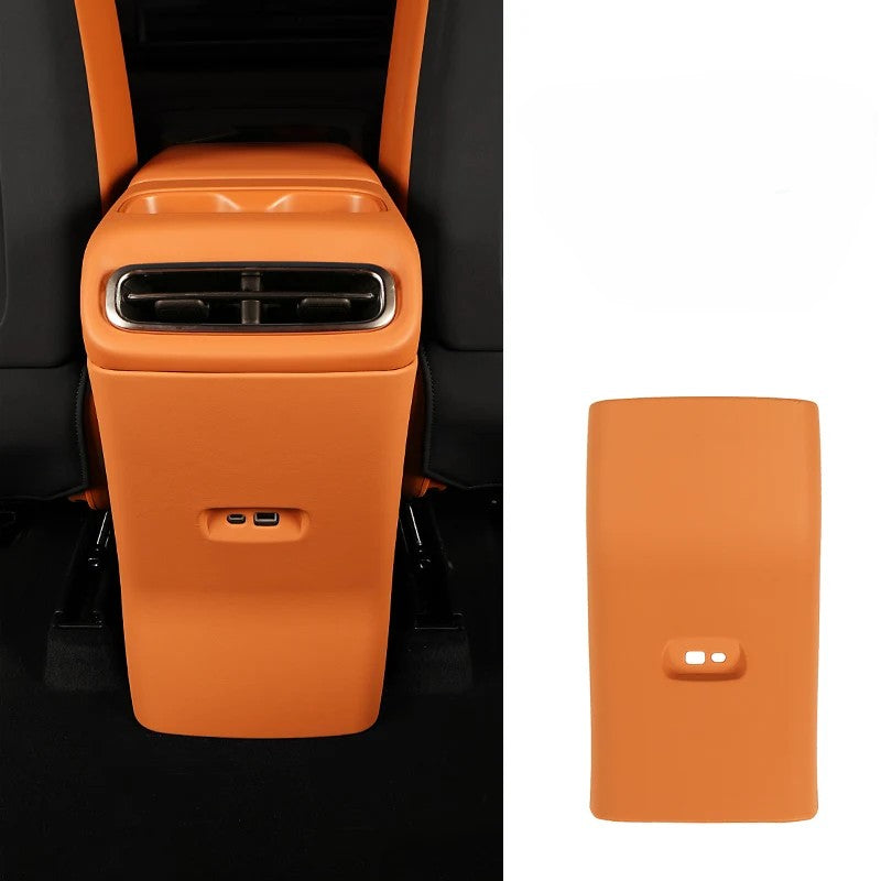 Leapmotor C10 Rear Air Conditioning Leather Anti Kick Cover - Leapmotor Accessories