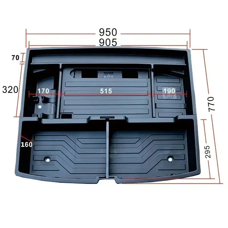 Boîte de rangement de coffre pour SUV BYD Sealion 6 / Seal U / Song Plus DM-i