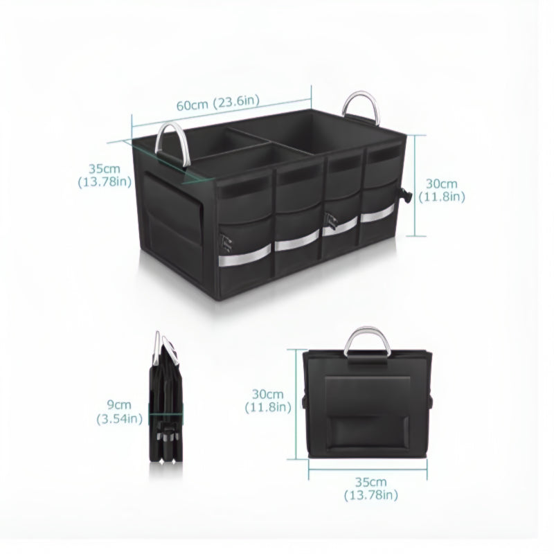 Rear Trunk Organizer Storage (Collapsible Black)