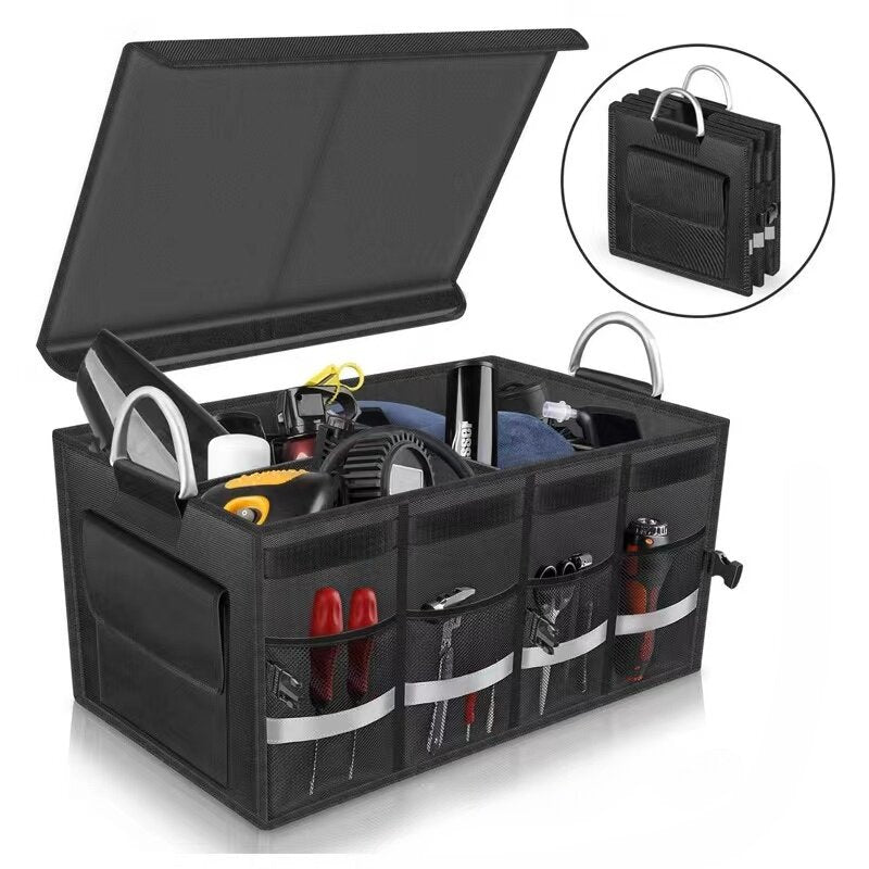 Rear Trunk Organizer Storage (Collapsible Black)