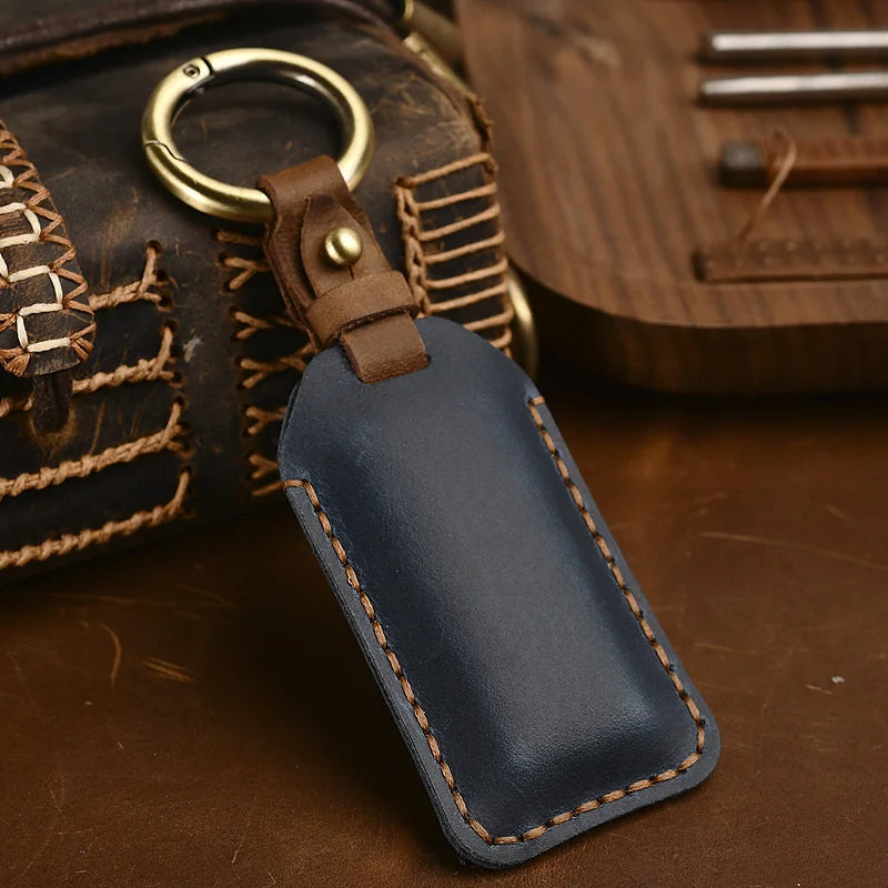 Leather Car Key Case Key Bag Car Smart Key Fob Cover Shell for Polestar 2 3 4 5 6