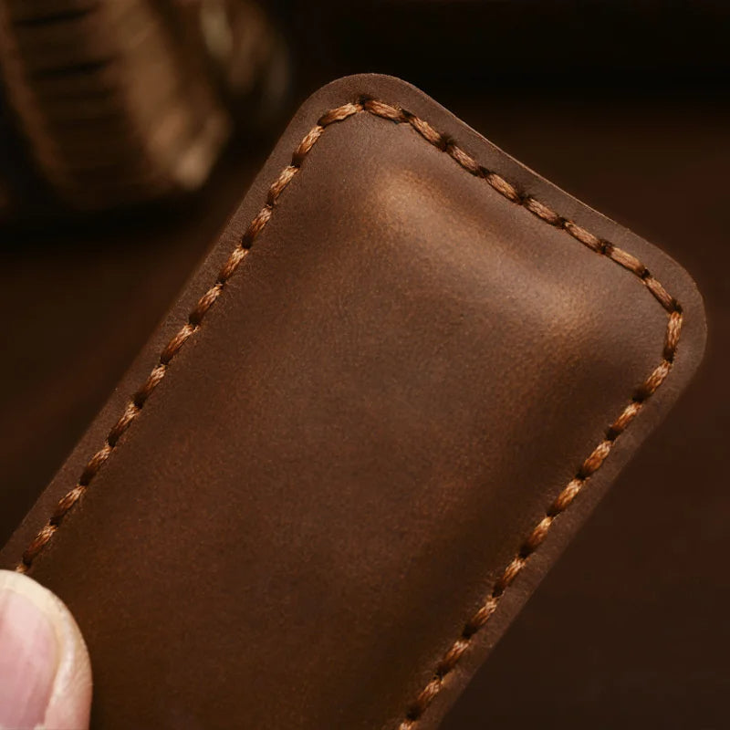 Leather Car Key Case Key Bag Car Smart Key Fob Cover Shell for Polestar 2 3 4 5 6
