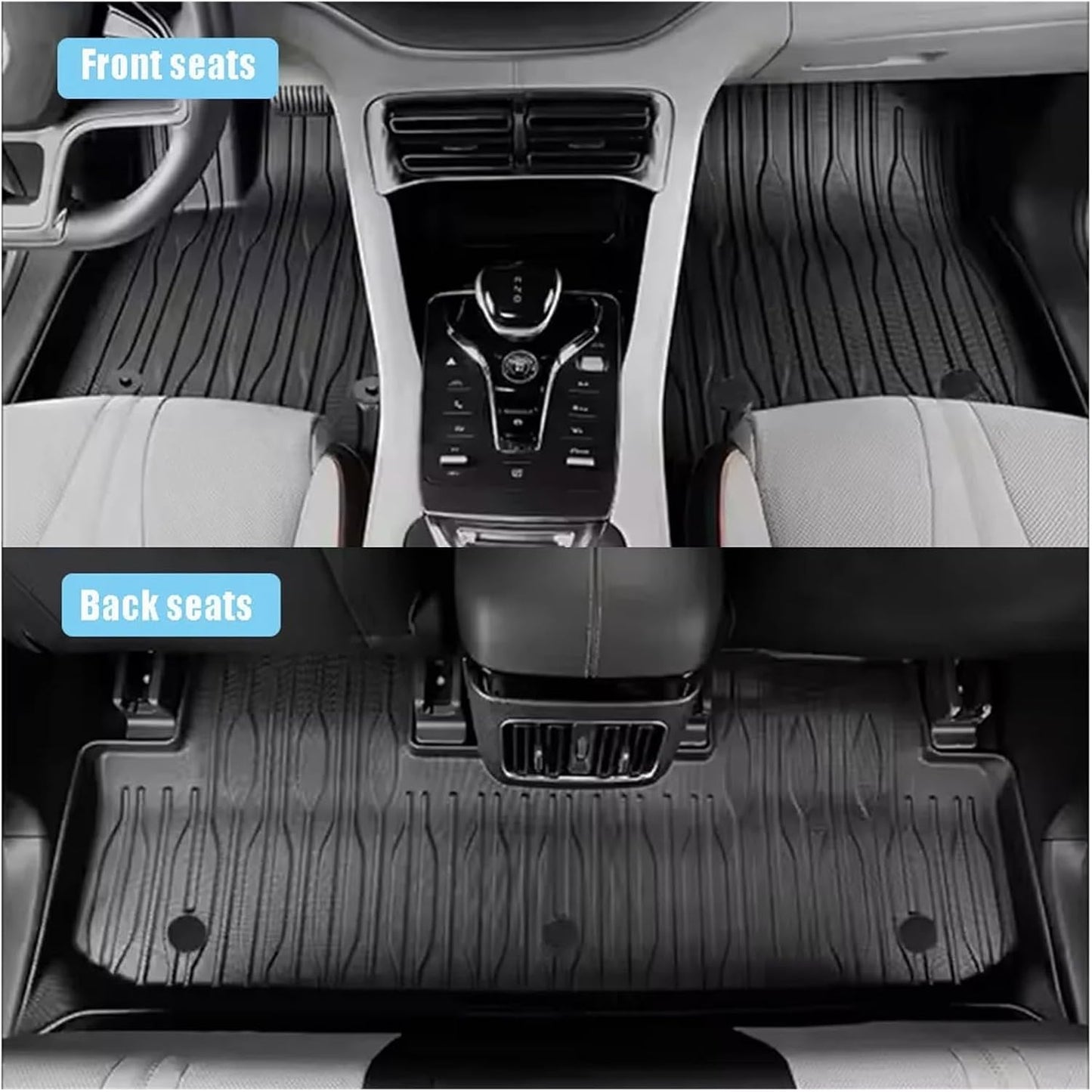 TPE Floor Mat Compatible with BYD Atto 3 / Yuan Plus 2022 2023 2024 Car Foot Panel Liner Carpet Pad Mat Accessories(3PCS LHD Floor Mats)