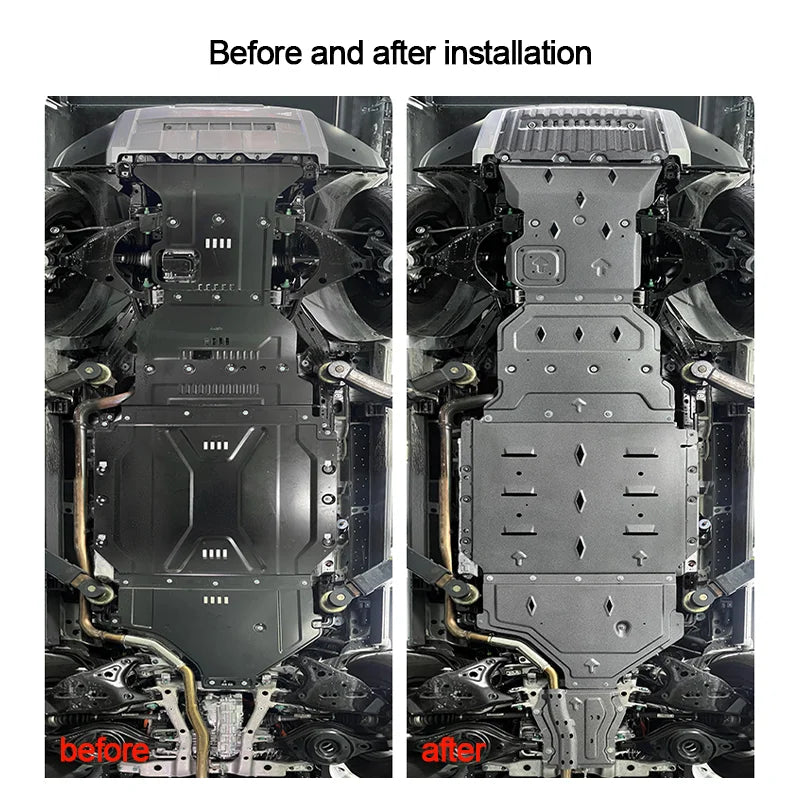 BYD FangChengBao Leopard 5 Chassis Guard Plate, Engine Lower Guard Plate, 5mm Aluminum Magnesium Alloy