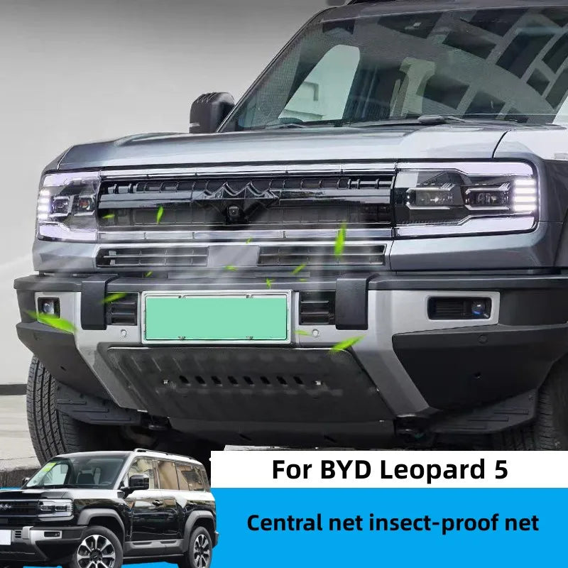 Car Front Net Dust-proof Net Cover For BYD Leopard 5 FangChengBao 5 2023 2024