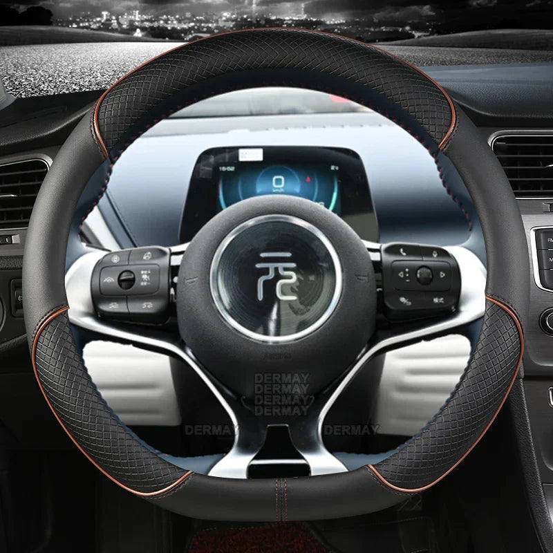 BYD Atto3 Dolphin Microfiber Leather Steering Wheel Covers