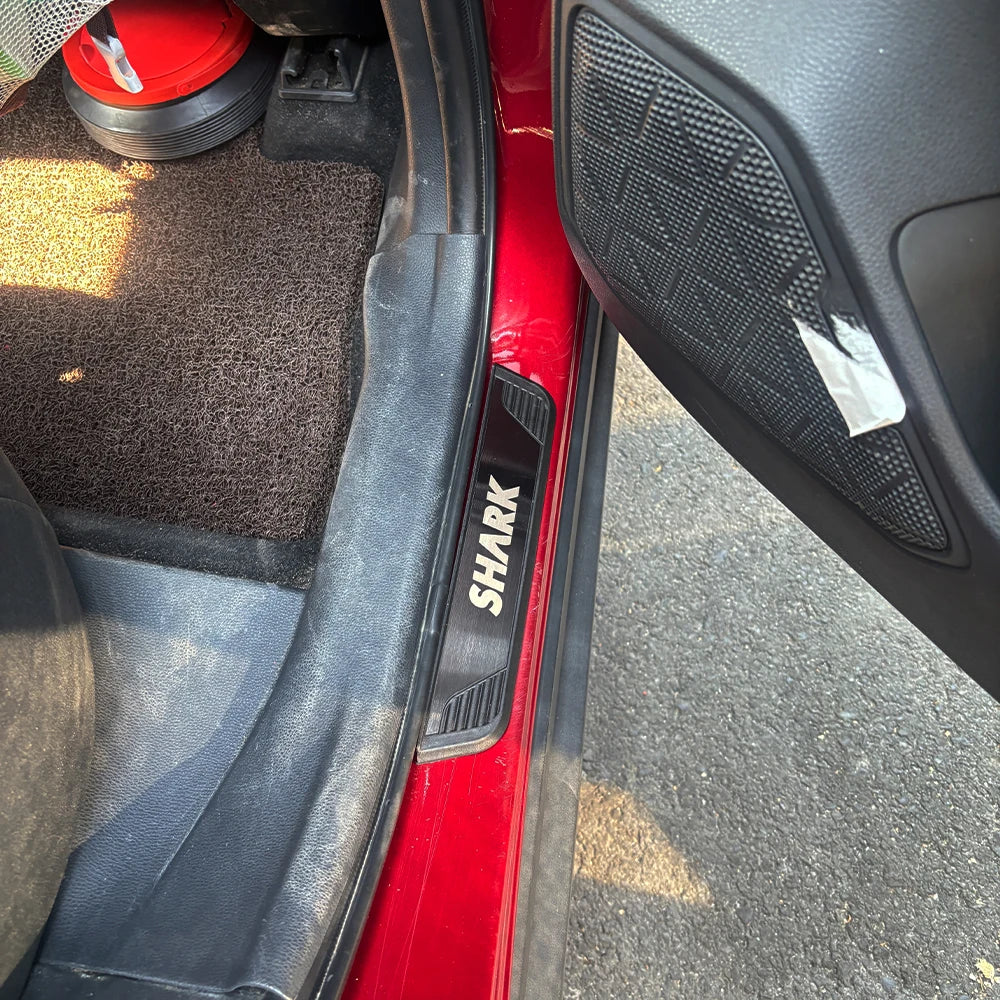 Placa de desgaste para pedales de umbral de puerta de coche BYD Shark 6 2024
