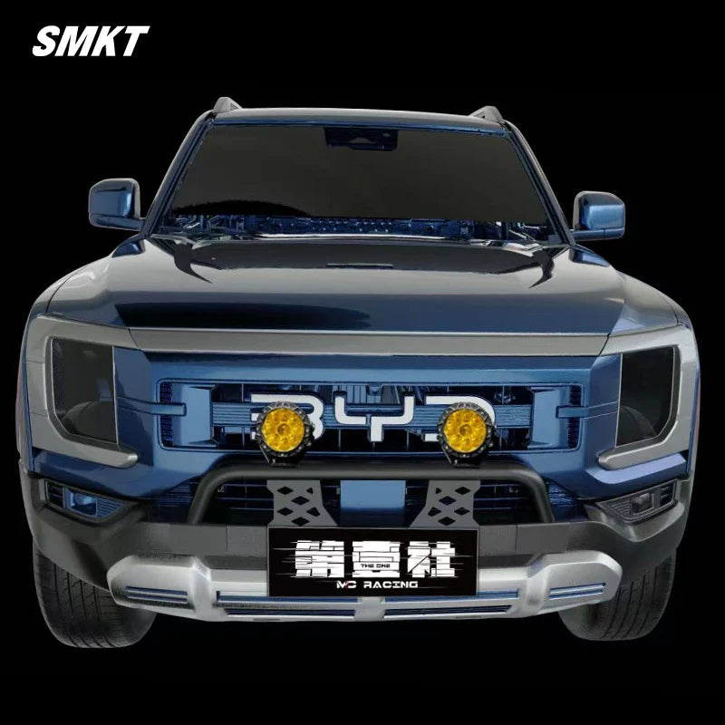 BYD Shark 6 2025 2026 Front Bumper License Plate Off Road LED Light Bar Frame Holder