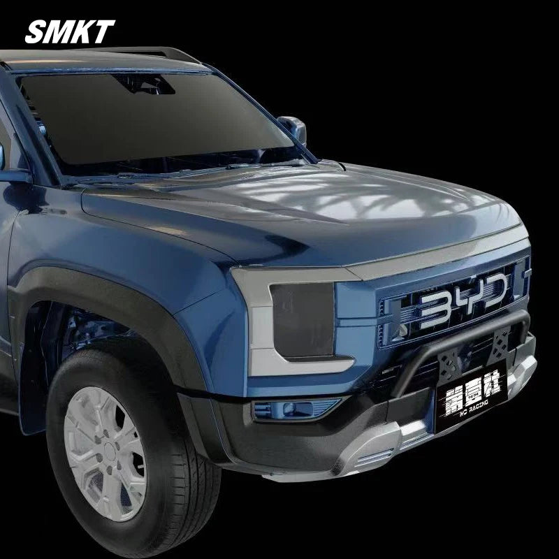 BYD Shark 6 2025 2026 Front Bumper License Plate Off Road LED Light Bar Frame Holder