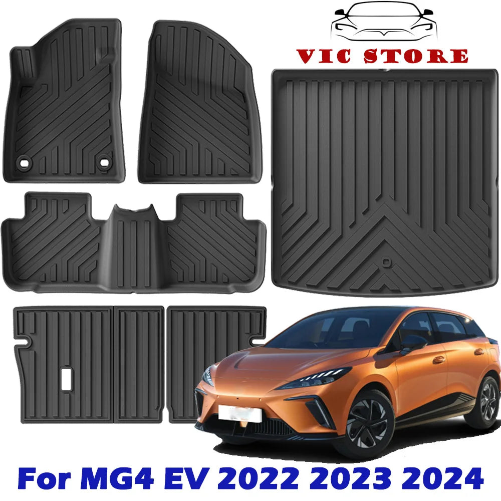 MG4 EV/MG MULAN 2022 2023 2024 Floor Mats All Weather RHD Waterproof Non-slip Car Floor Mats Cargo Liner