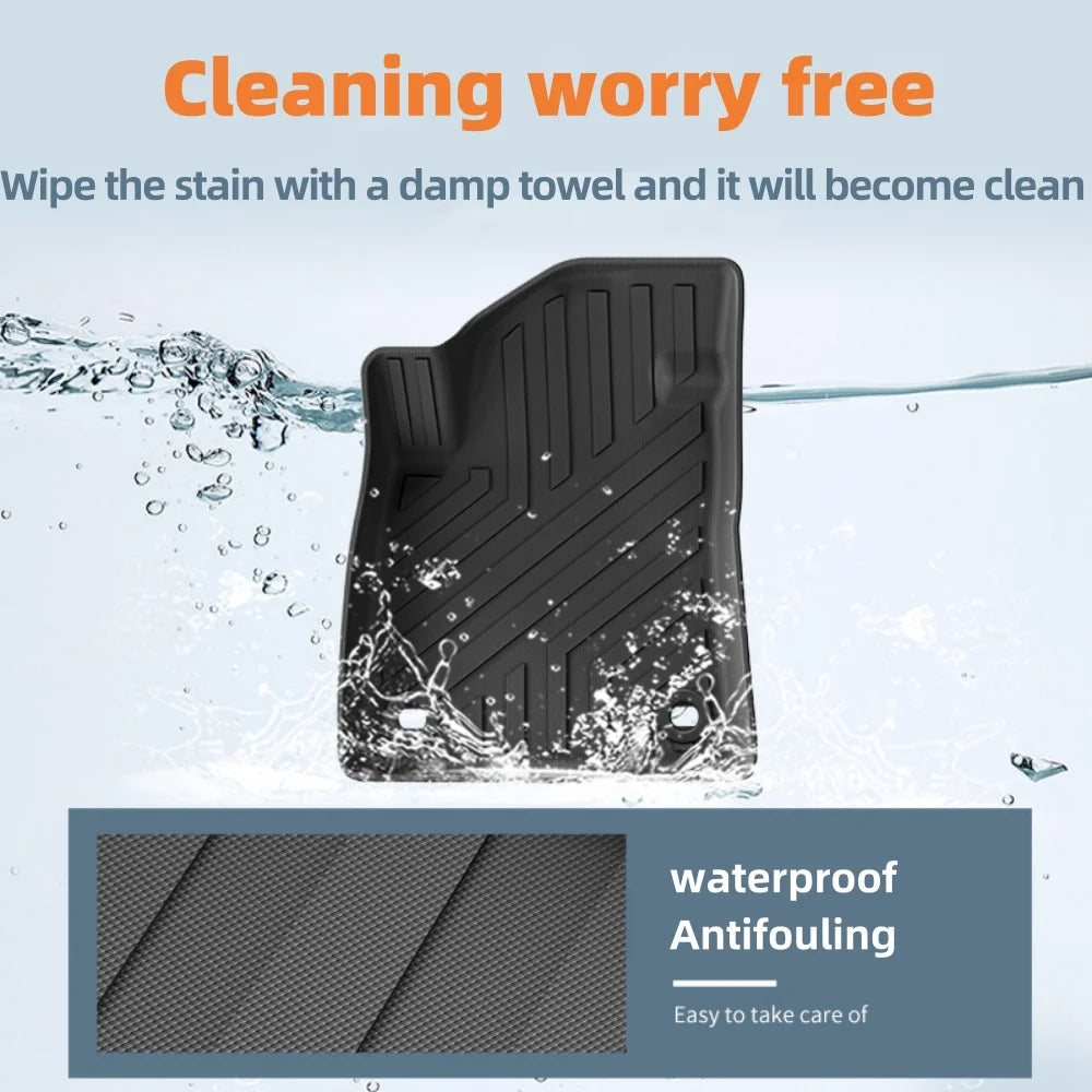 MG4 EV/MG MULAN 2022 2023 2024 Floor Mats All Weather RHD Waterproof Non-slip Car Floor Mats Cargo Liner