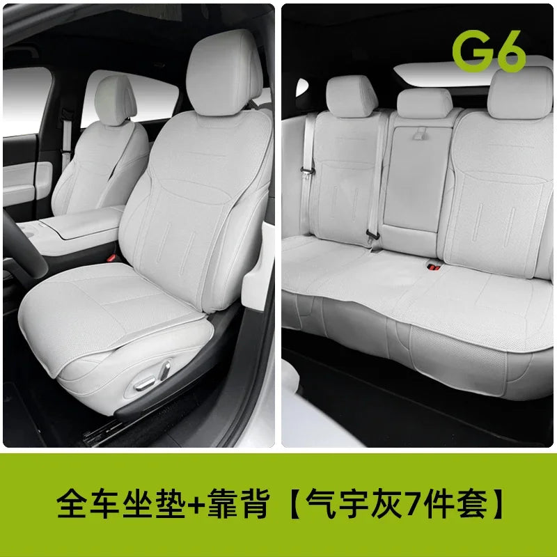 Xiaopeng G6 Xpeng G6 2023 2024 Car Seat Cushion Cover Breathable Nappa Leather Seat Cover