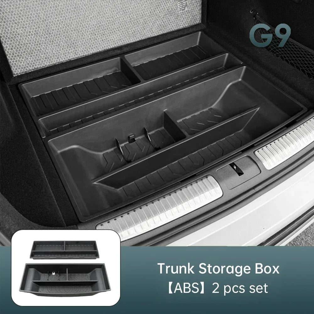 Xpeng G6 G9 Car Trunk Storage Box Car Trunk Bottom Classified Storage Box