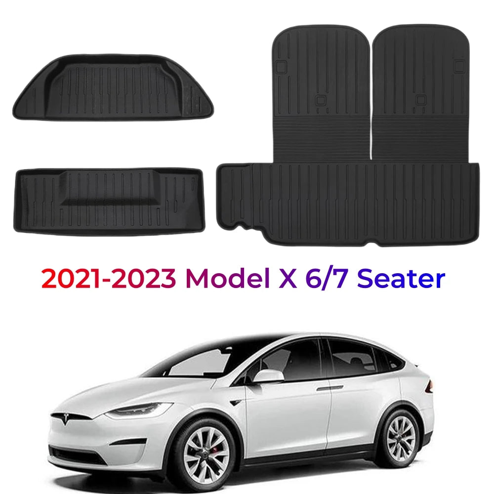Frunk Mats Trunk Mats For Tesla Model X 2021-23 6/7 Seater Front Cargo Liner