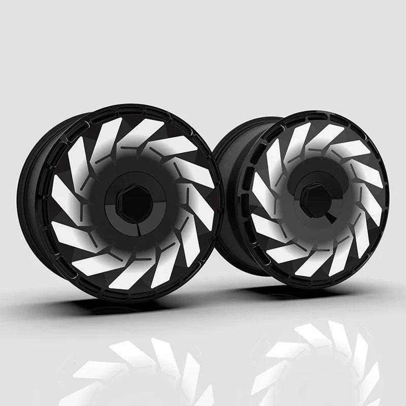 Full Wheel Covers Compatible with FANGCHENGBAO BAO 5, BAO 8 & TAI Series (18–21 in) – UV-Printed Full Wheel Cover – Black Accent Ring – Set of 4