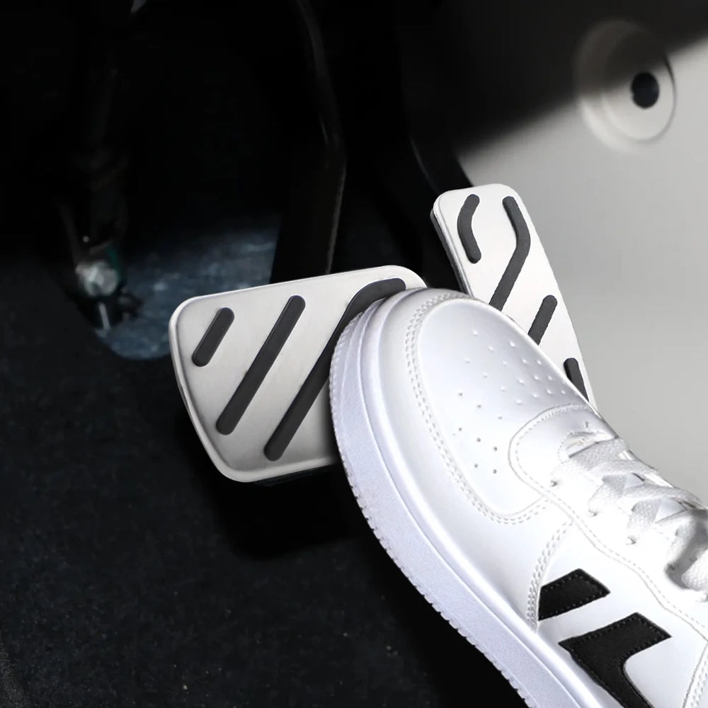 Stainless Steel Fuel Brake Pedal Cover for MG 3 MG3 2018-2023 AT No Drilling Non-Slip Car Pedals Accessories