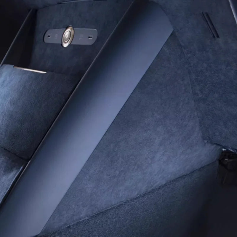 Zeekr X 2023 2024 Front Center Console Sides Alcantara Suede Protective Cover Stickers Interior Decorative Accessories.