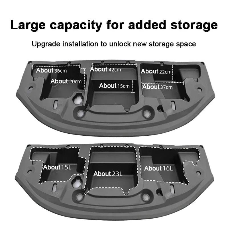 Car Engine Trunk Organizer Box For Xpeng G6 XiaoPeng 2023 2024-IN 2025 Left Rudder Engine Room Hood Storage Box Front Large Auto.