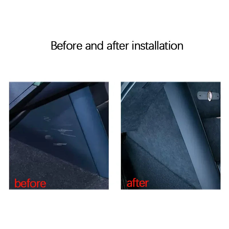 Zeekr X 2023 2024 Front Center Console Sides Alcantara Suede Protective Cover Stickers Interior Decorative Accessories.