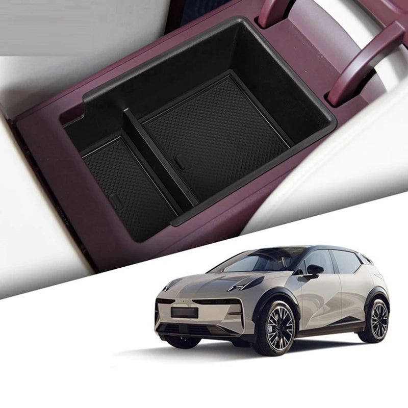 For Zeekr X 2024 2023 Center Console Organizer Storage Interior Armrest Storage Box Auto Modified Accessories.