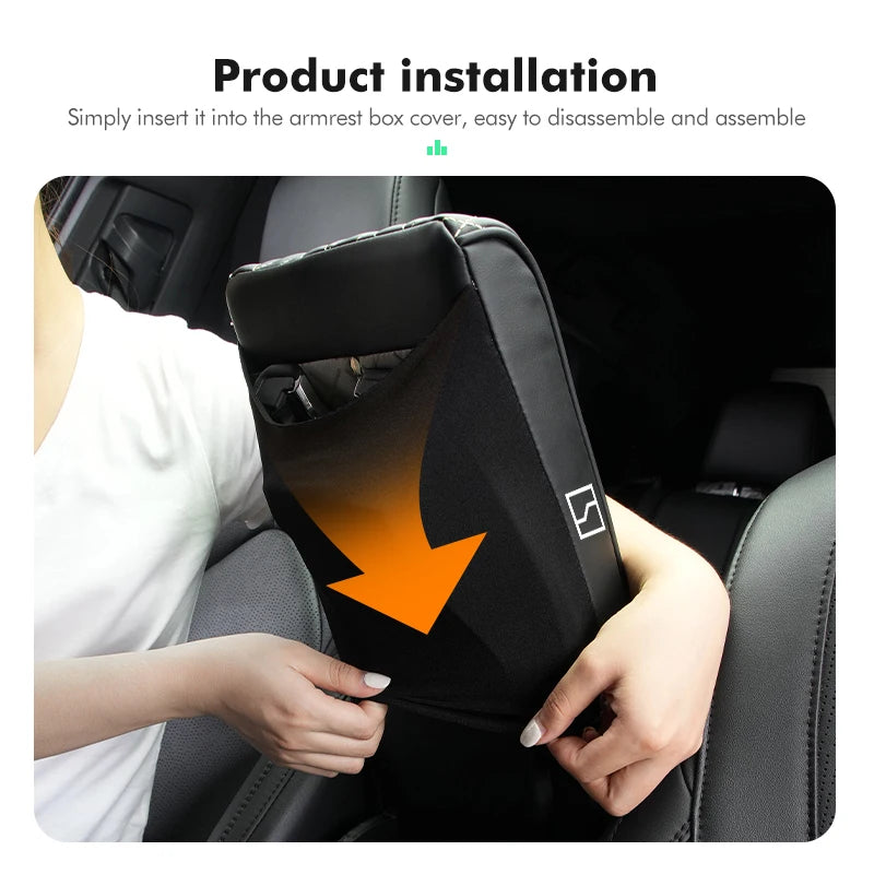 Car Central Armrest Box Height Increasing Pad Universal For Zeekr 001 2021 2022 2023 2021-2023 009 X Krypton.