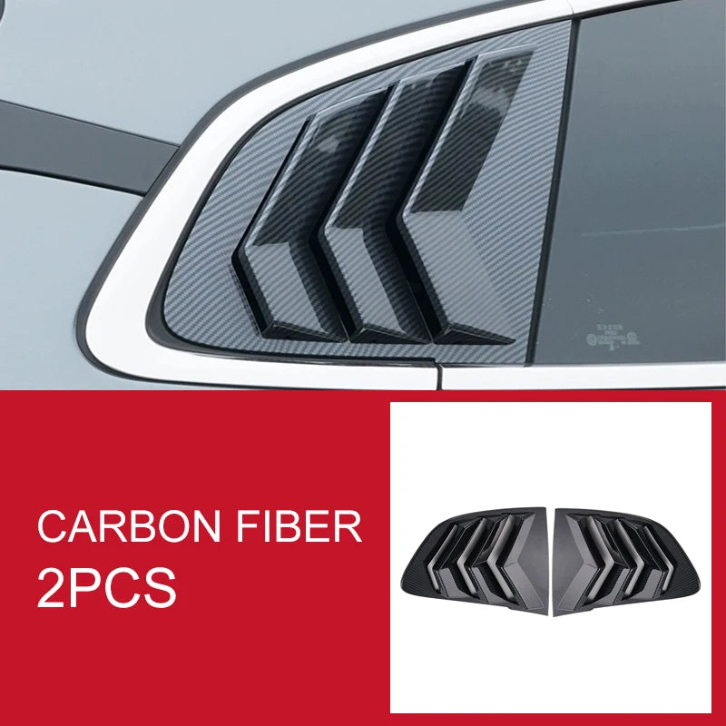 For Zeekr 001 2024 2023 2022 Car Rear Triangular Blinds Modified Window Air Outlet Body Exterior Interior Accessories.