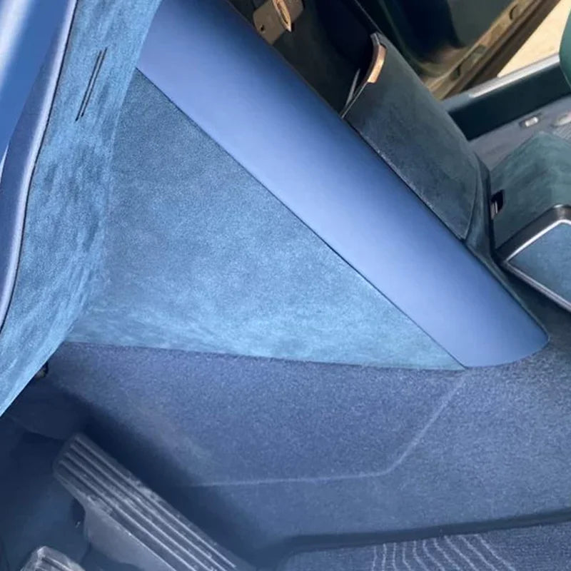 Zeekr X 2023 2024 Front Center Console Sides Alcantara Suede Protective Cover Stickers Interior Decorative Accessories.