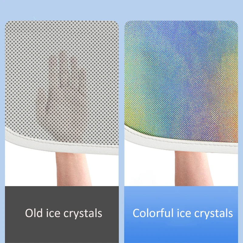 For ZEEKR 001 2021-2024 Colorful Ice Crystal Car Roof Sunshade Car Clip-on Sunroof Skylight Blind Shading Cover Sun Protection.
