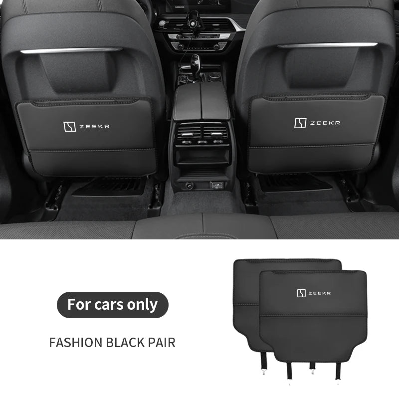 For ZEEKR X 001 007 009 2022 2023 2024 Car Seat Back Storage Rear Anti-Wear Backrest Anti-kick Pad Auto Accessories.