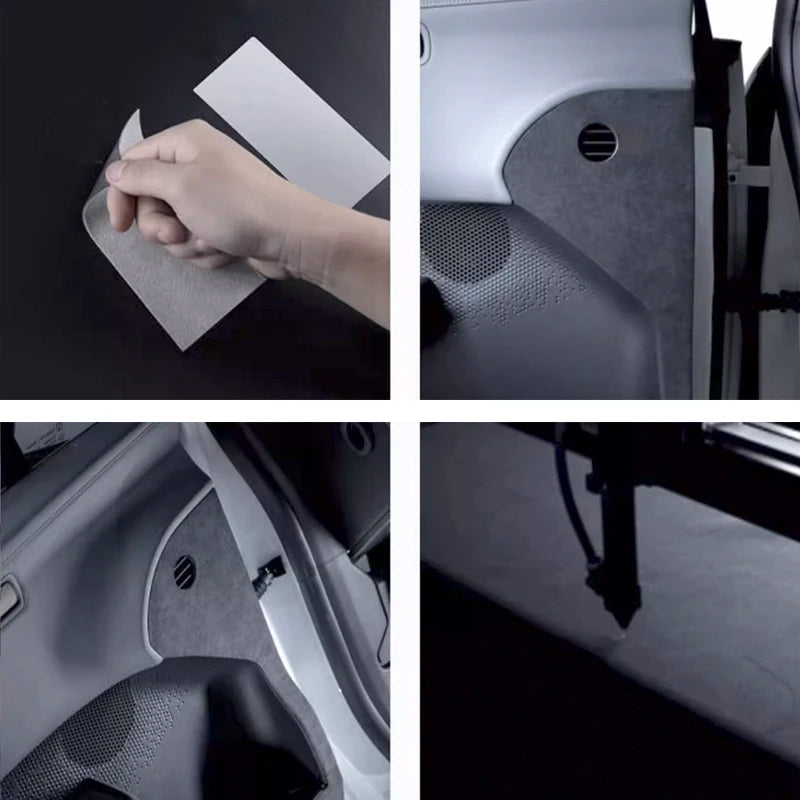 For ZEEKR X 2023 2024 Car Door Panel Suede Protective Sticker Alcantara Interior Accessories.