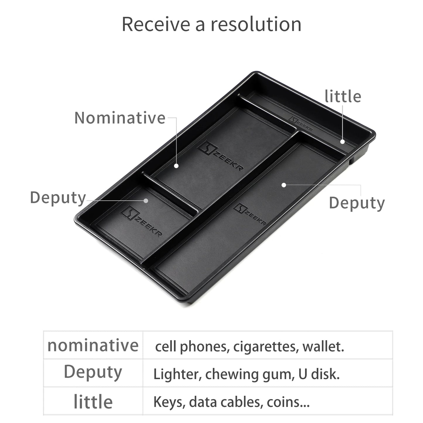ZEEKR 001 Car Center Console Storage Box