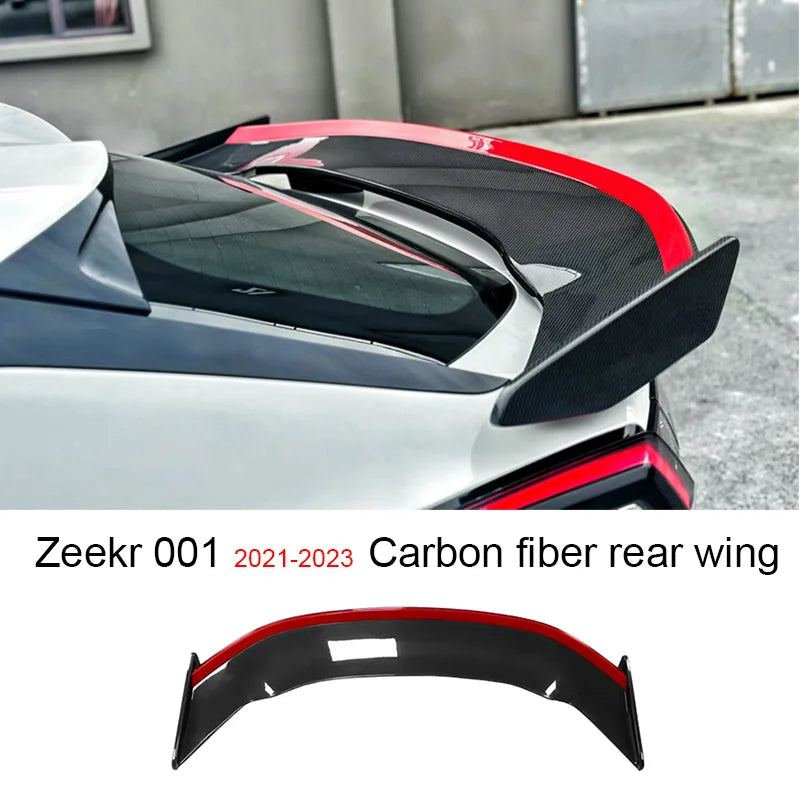 Zeekr 001 2021 2022 2023 Modified FR Model Carbon Fiber Front Lip Rear Lip Side Skirts High Feet Tail Small Enclosure.