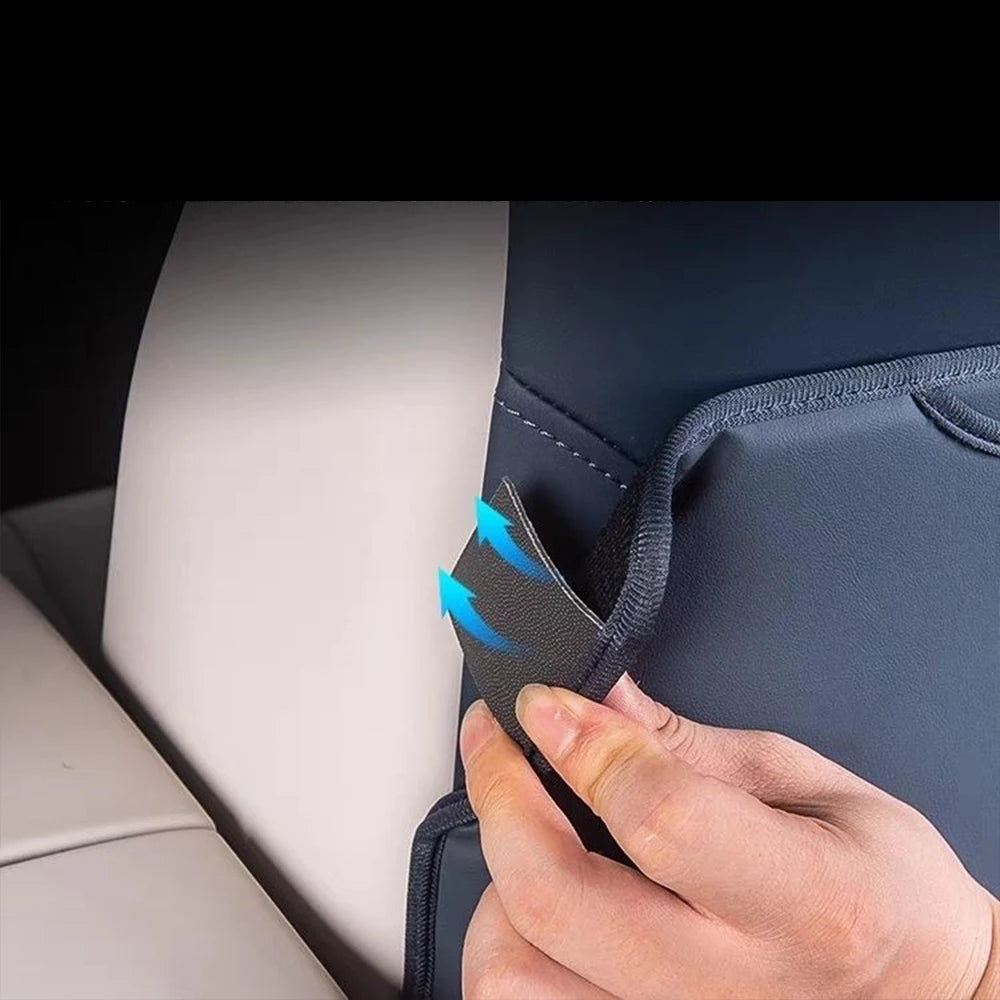 For GEELY Zeekr X 2023-2024 Leather Car Front Seat Rear Anti Kick Dust Board Pad Frame Cover Interior Accessories.