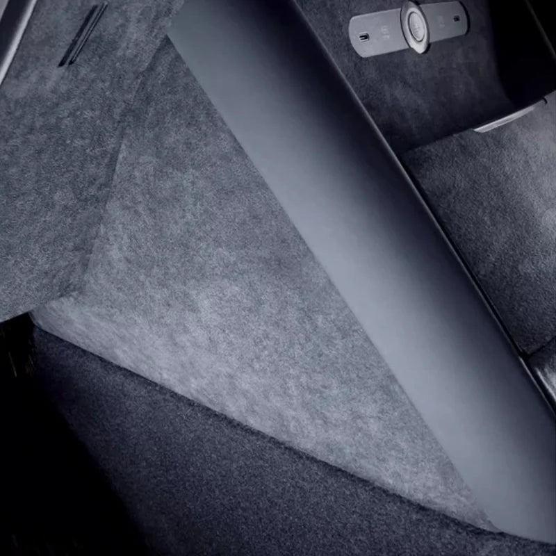 Zeekr X 2023 2024 Front Center Console Sides Alcantara Suede Protective Cover Stickers Interior Decorative Accessories.