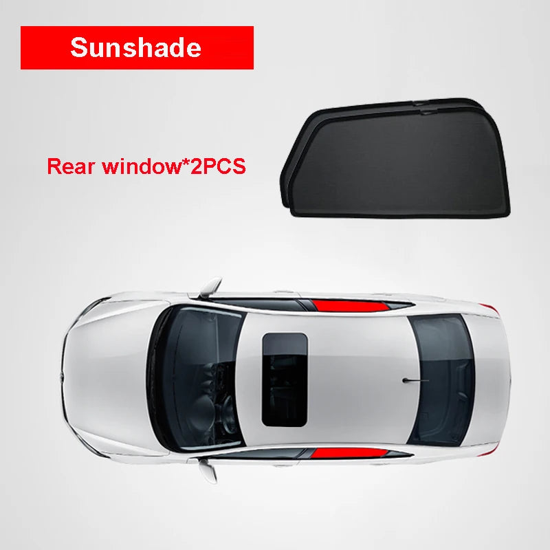 For ZEEKR 009 2022-2024 Car Sunshade Customized Sun Shade Side Window Sun Visor Heat Insulation Mesh Curtains Protection Cover.