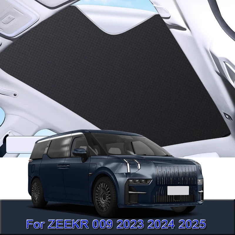 Fit For ZEEKR 009 2023 2024 2025 Car Electrostatic Adsorption Sunroof Sunshade Heat Insulation Skylight Sticker Auto Accessories.