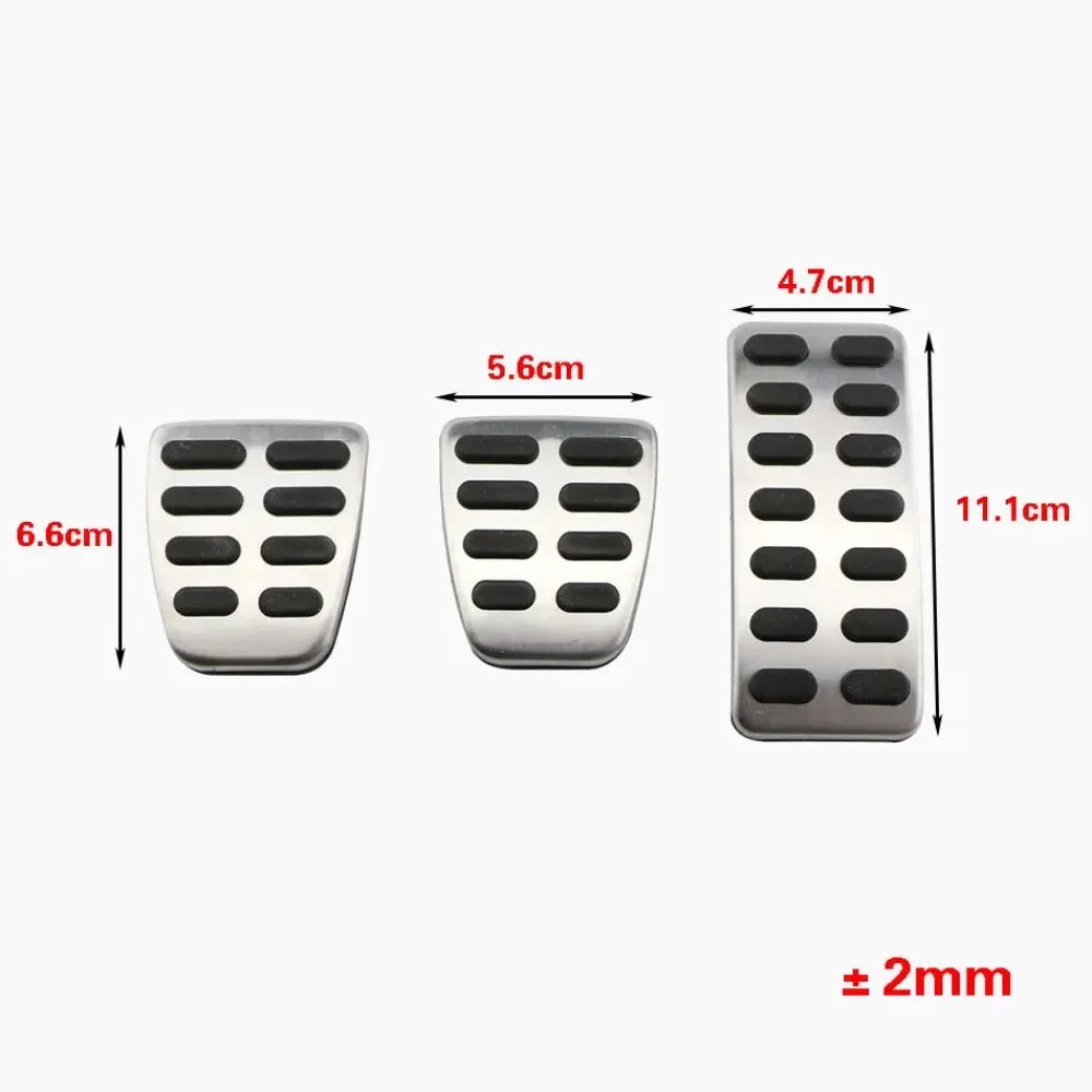 Car Pedals for Hyundai Ix25 Creta Accent Verna Solaris for Kia Rio Soul K2 KX3 Gas Accelerator Brake Clutch Footrest Pedal Cover