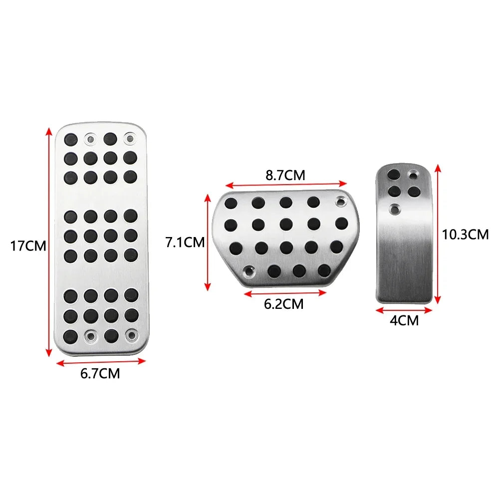 Car Pedals for Peugeot 207 301 307 208 2008 for CITROEN C3 C4 DS 3 4 6 DS3 DS4 DS6 Stainless Steel Gas Brake Rest Pedal Cover