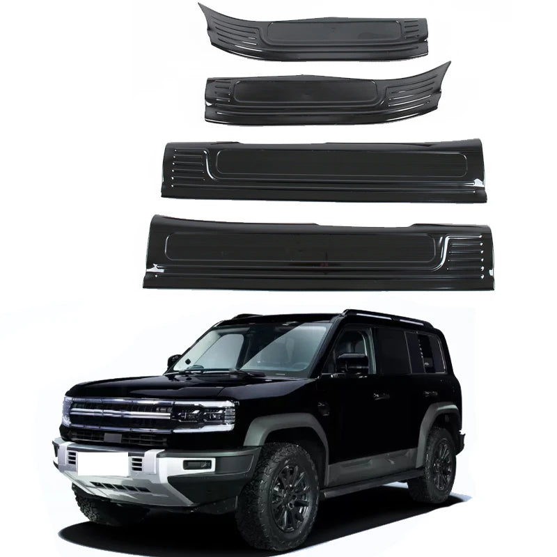 Stainless Steel Car Door Sill Scuff Plate Protector Cover For BYD FangChengBao Leopard 5