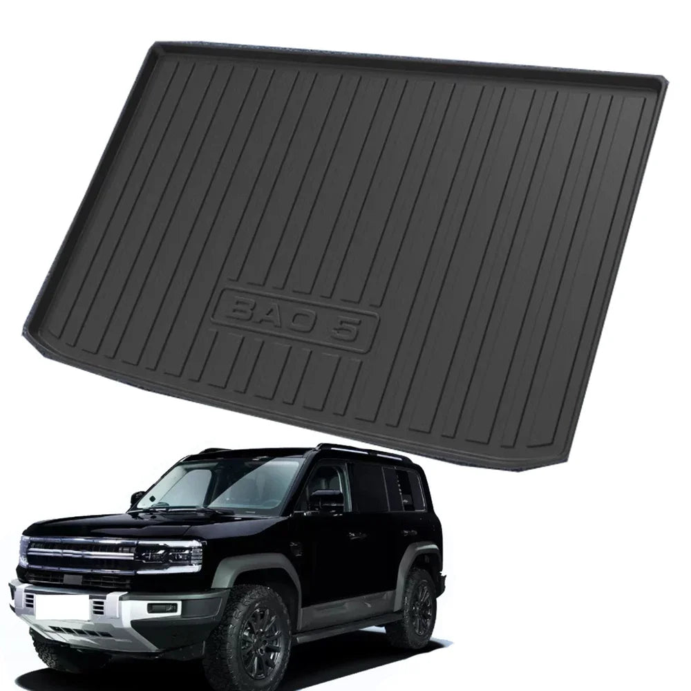 Trunk Mat Anti-Slip High Car Wall Protective Full Cover Odorless For BYD FangChengBao Leopard 5