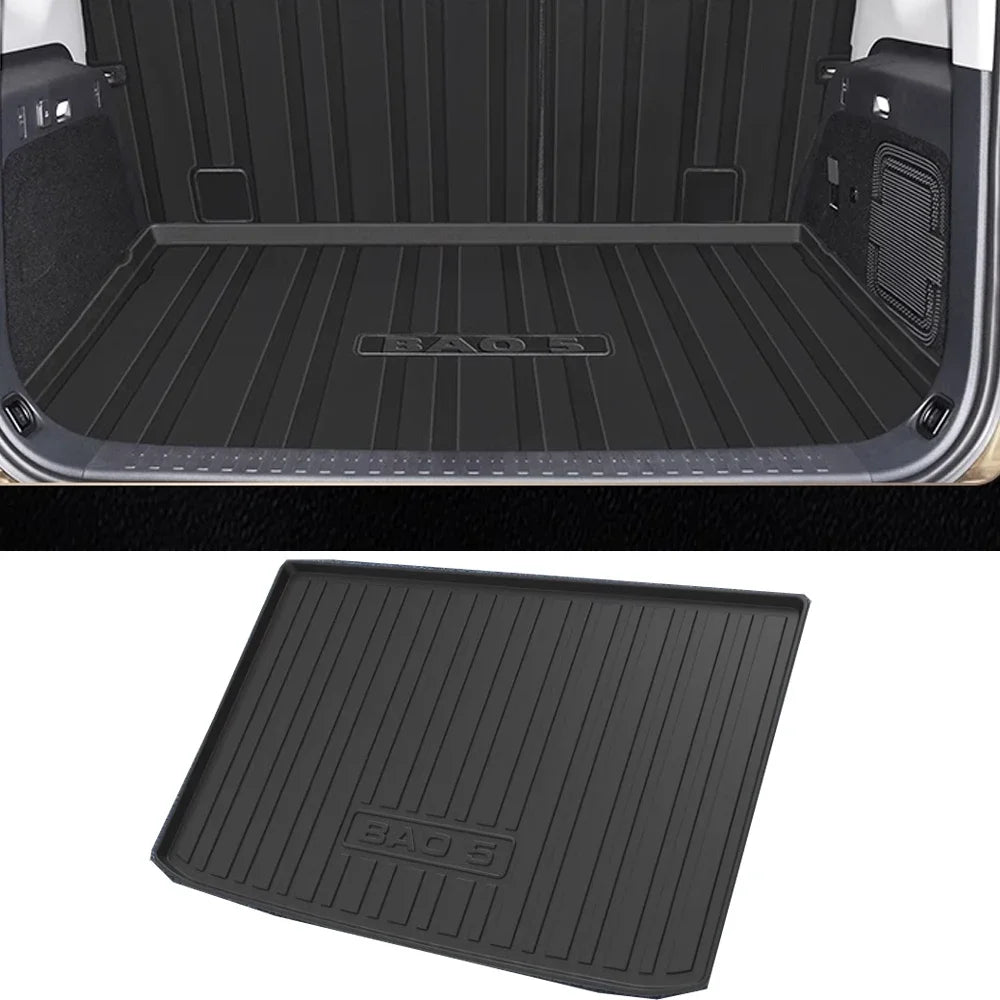 Trunk Mat Anti-Slip High Car Wall Protective Full Cover Odorless For BYD FangChengBao Leopard 5