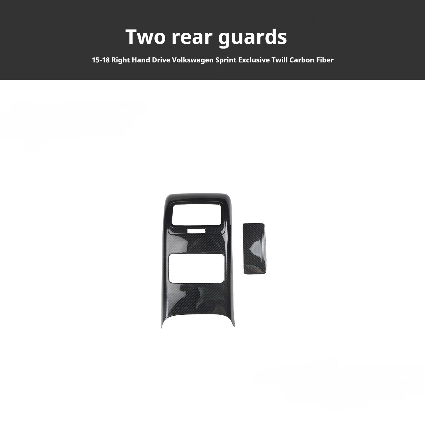 RHD 2015-2018 Jetta Interior Upgrade: Carbon Fiber Texture Trim for Center Console and Power Window Controls