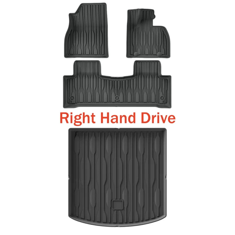 RHD BYD Sealion 7 EV 2024 2025 Floor Mats Cargo Liner Trunk Pad TPE 3D Foot Mat