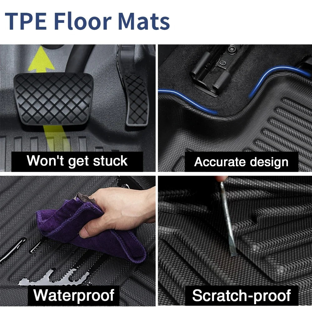 Toyota Fortuner LHD RHD 2005-2021 7-Seats Auto Car Floor Mats