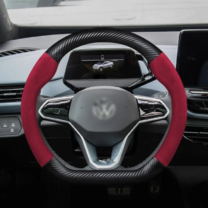 Carbon Fiber Car Steering Wheel Cover For VW ID.2, ID.3, ID.4, ID.5, ID.6, ID.7, Crozz, PRO, X, BUZZ
