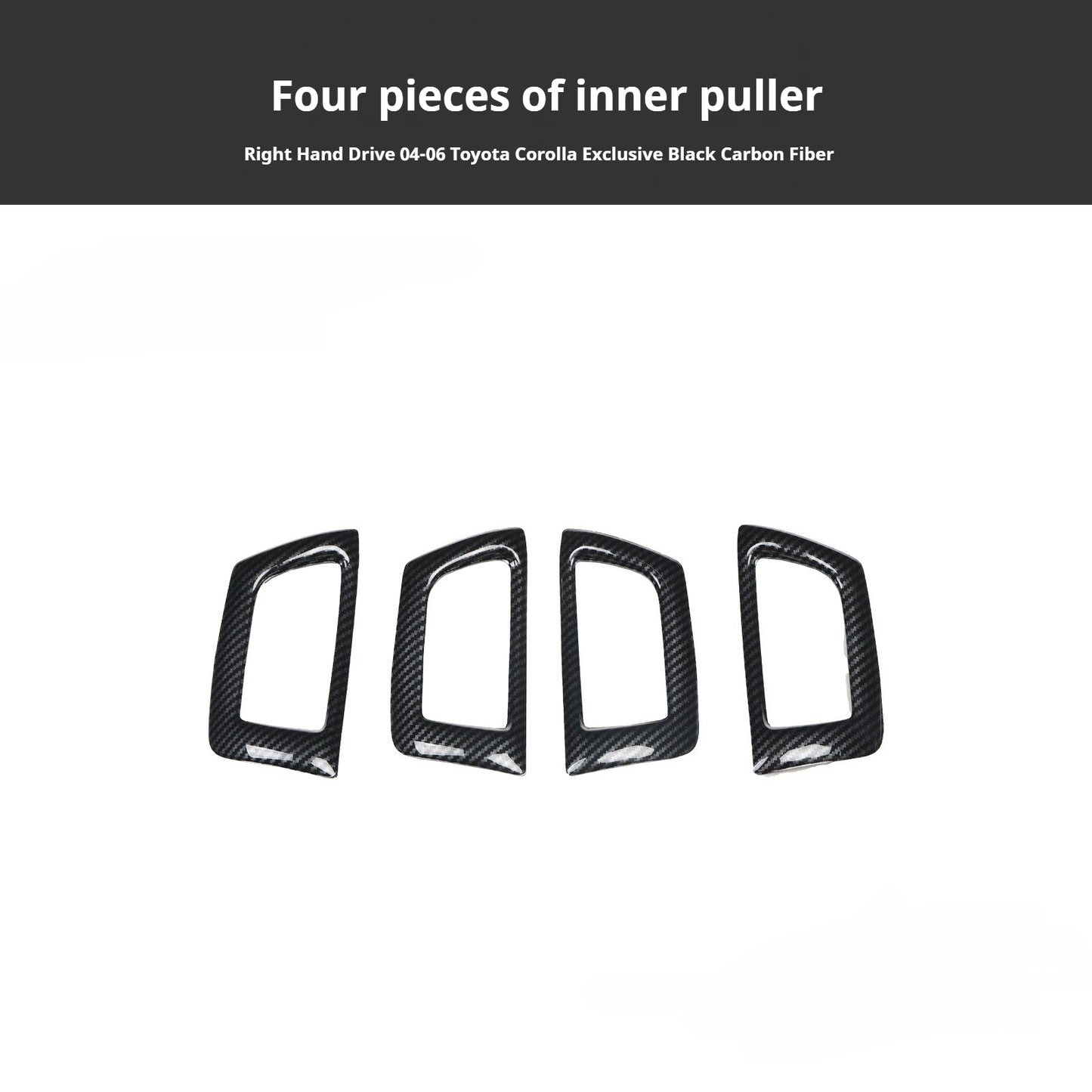 RHD 2004-2006 Toyota Corolla Interior Modification Carbon Fiber Walnut-Finish Air Conditioning Frame Lift Switch Trim
