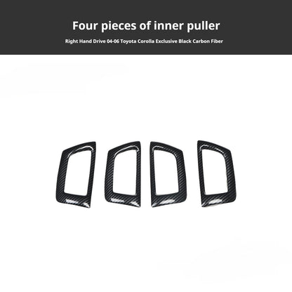 RHD 2004-2006 Toyota Corolla Interior Modification Carbon Fiber Walnut-Finish Air Conditioning Frame Lift Switch Trim