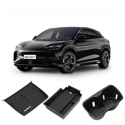 BYD Sealion 7 EV 2024 2025 Armrest Storage Box Cup Holder