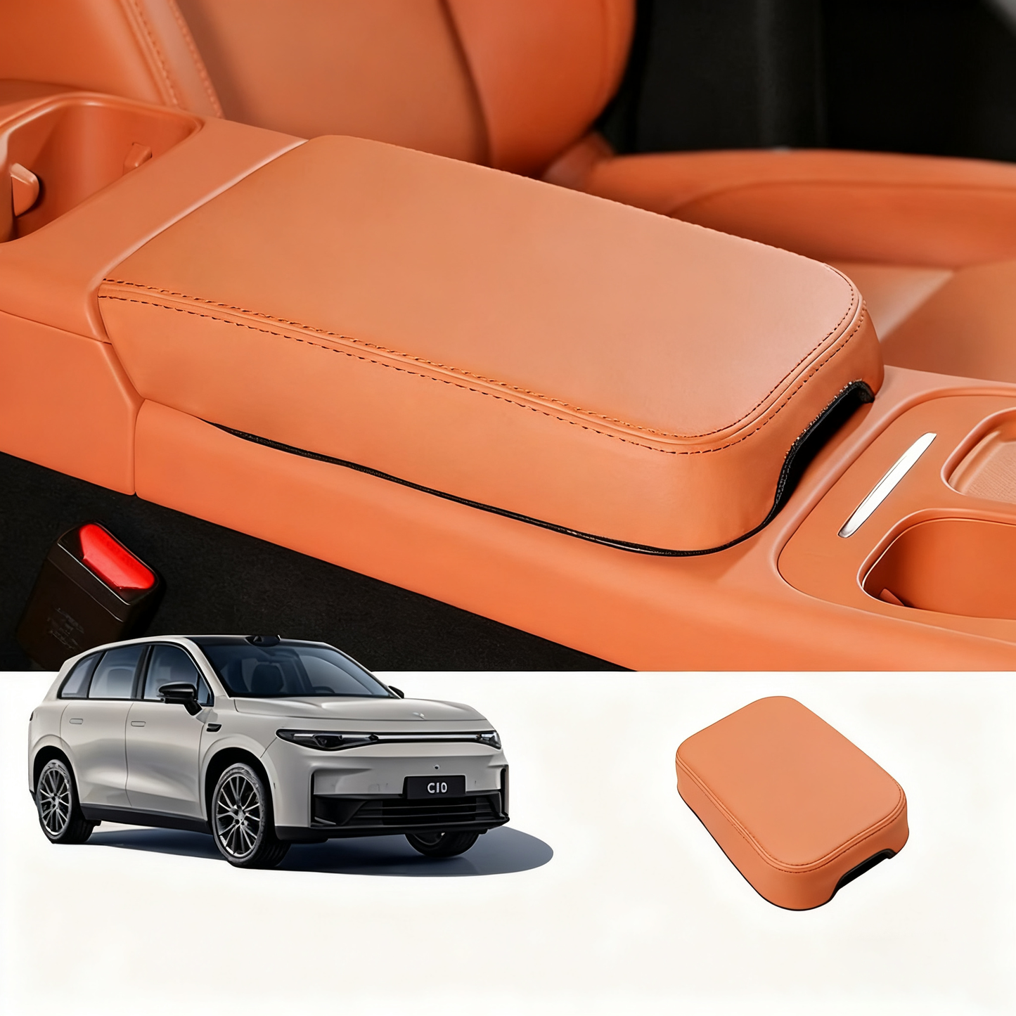 Car Armrest Cover Mat fit for Leapmotor C10 - Leapmotor Accessories